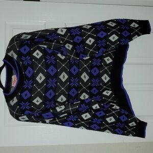 VTG Jamenits Fair Isle Snowflake Sweater Women's Size Medium